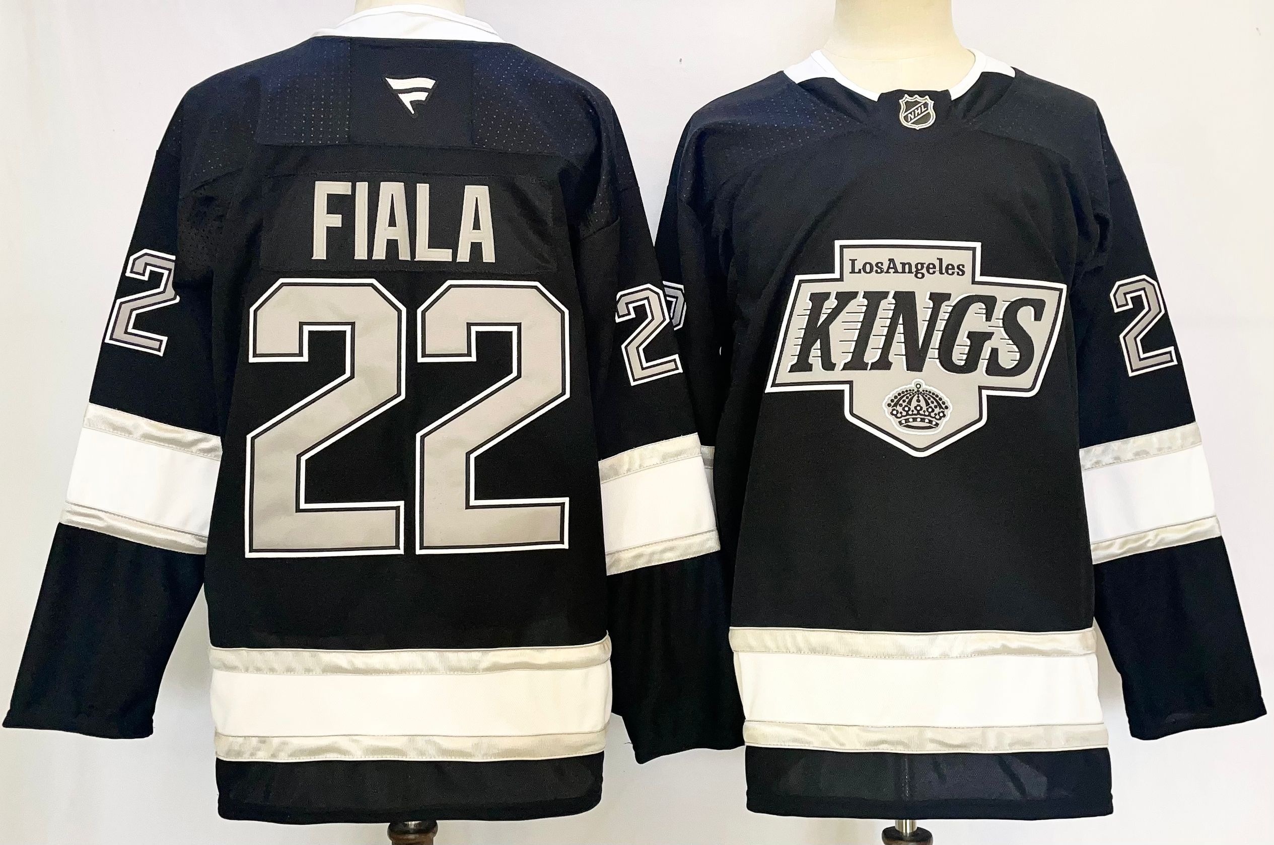 Men Los Angeles Kings #22 Fiala Black 2025 Home Premier Player NHL Jersey